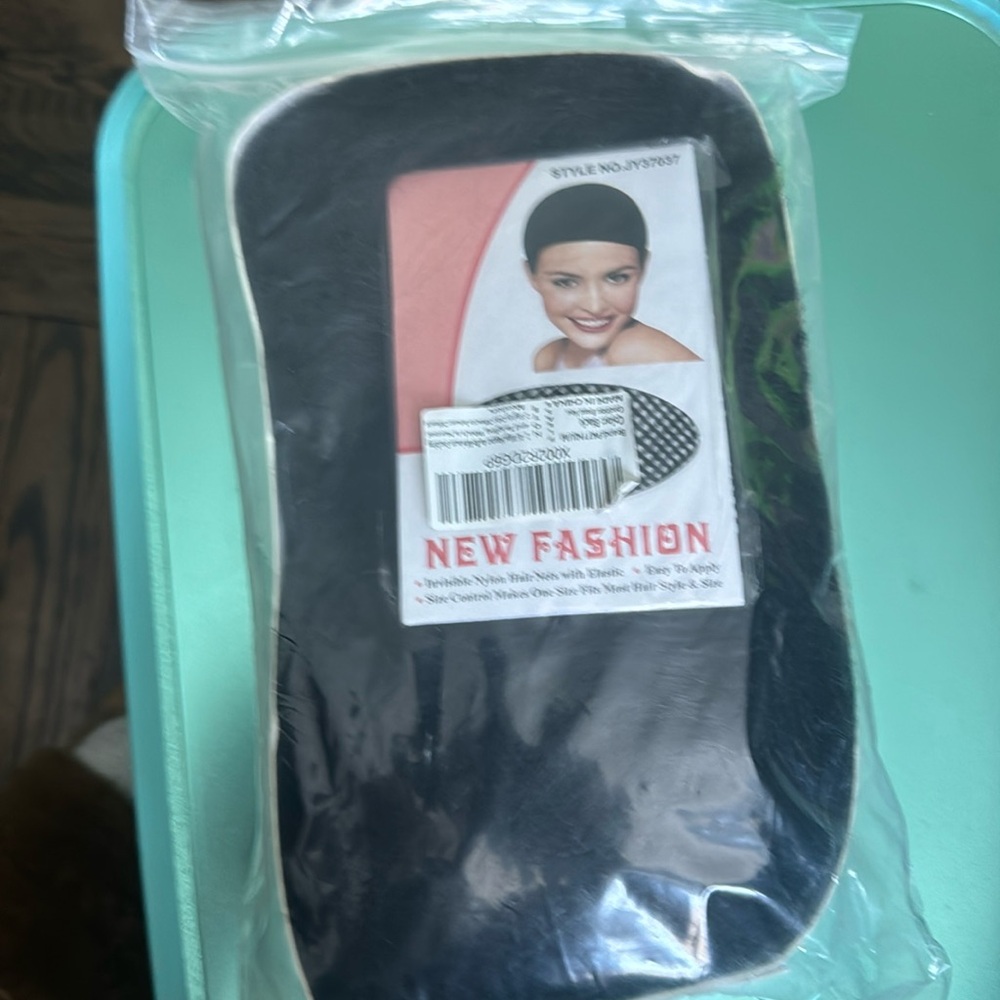 NWT New Fashion Invisible Nylon Hair Net with elastic - Black